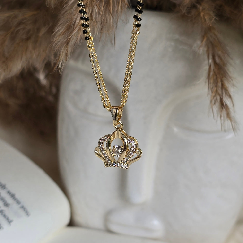 Royal Crown Crystal Mangalsutra