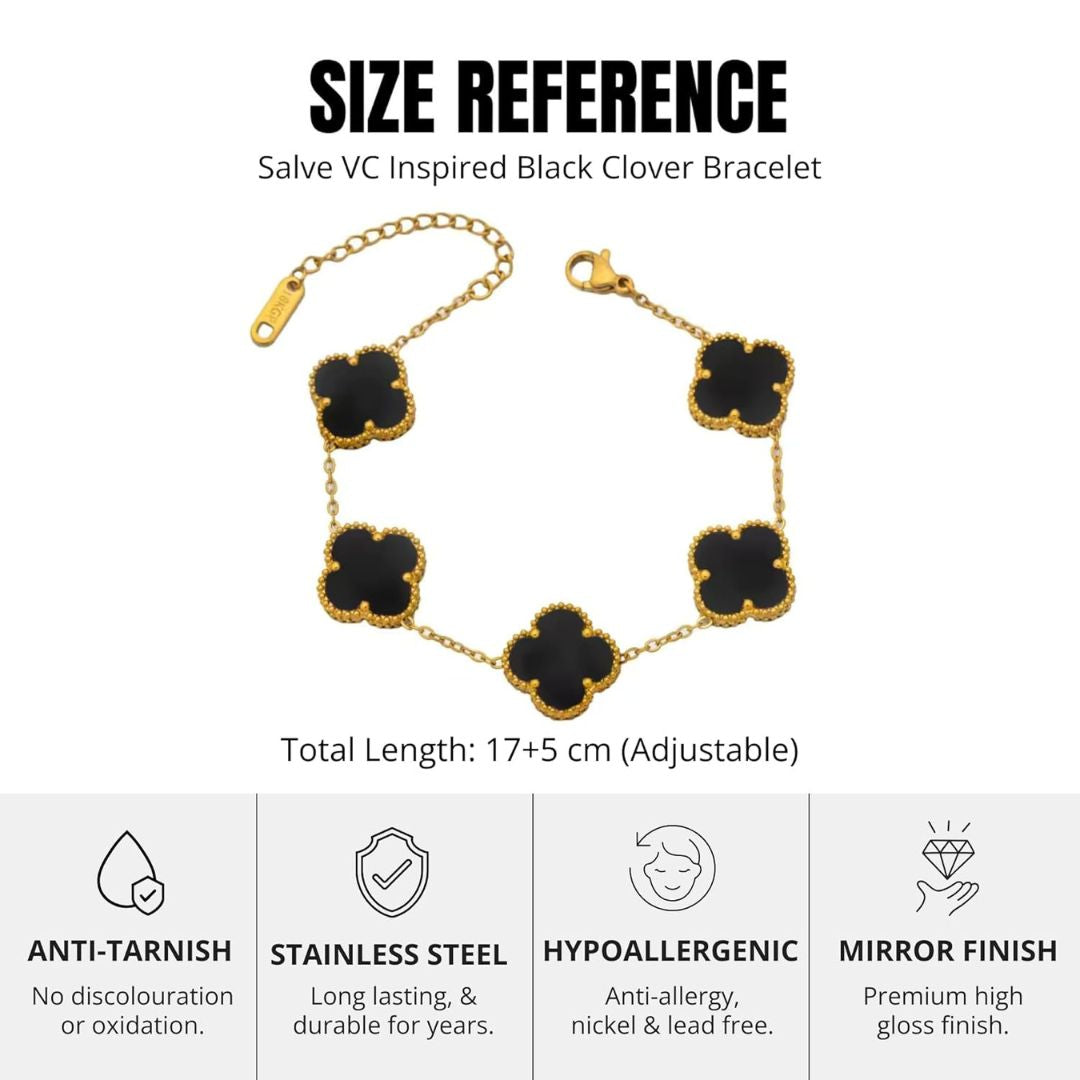 Clover Bracelet for Women - 18K Gold Plated & Anti Tarnish