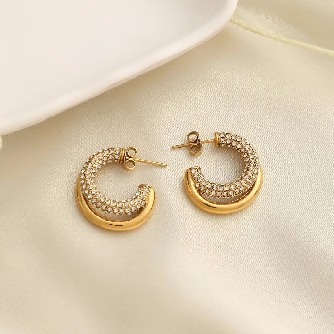 Bloom 18k Gold Plated Earrings