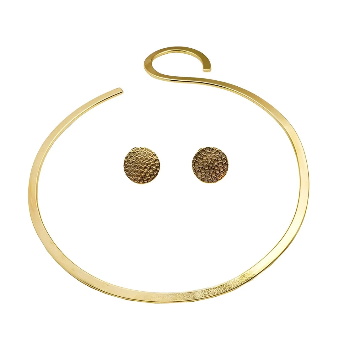 Brass Statement Contemporary Hansli Set