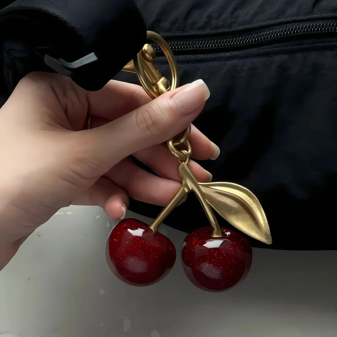 Cherry Bag Charm - 18k Anti Tarnish Accessories