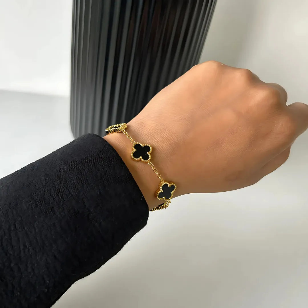 Clover Bracelet for Women - 18K Gold Plated & Anti Tarnish