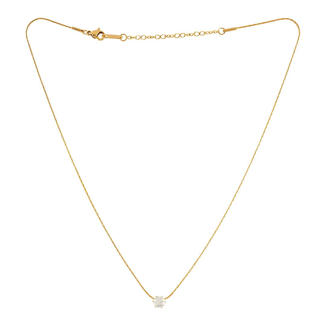 Dainty Diamond Dainty Stone Gold Pendant