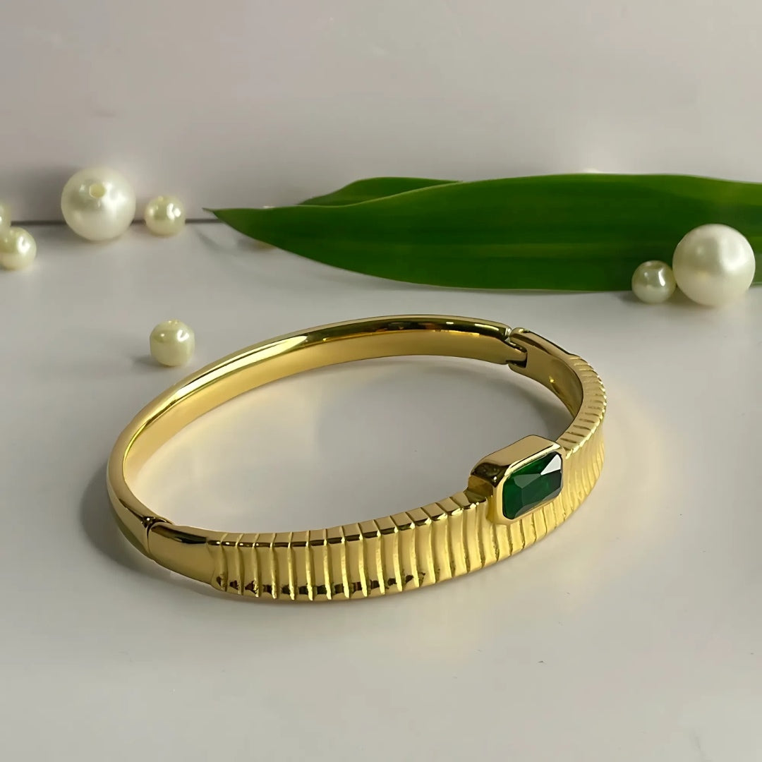 Enchanting Stone Bangle Bracelet