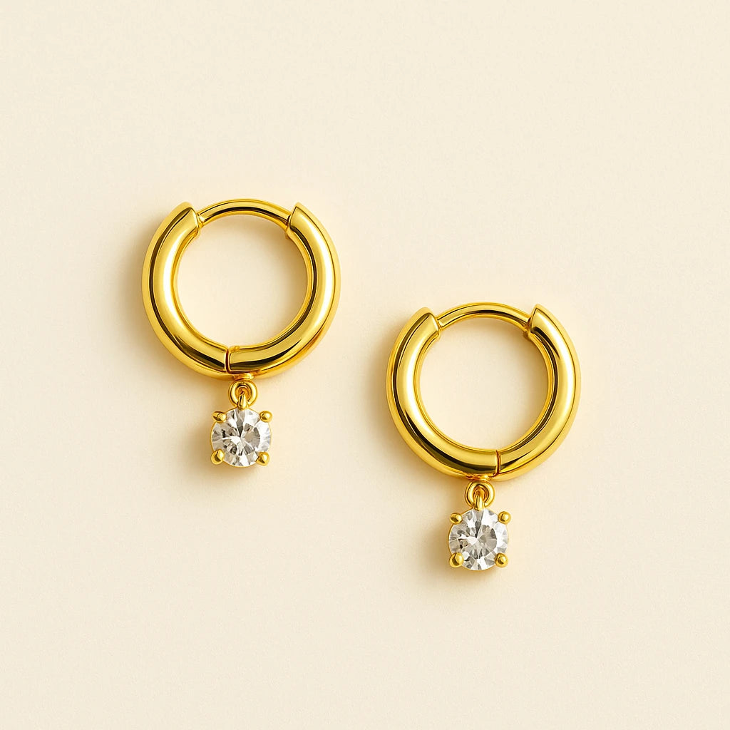 Fallen Diamond Earrings - Demi FIne Anti Tarnish Earrings