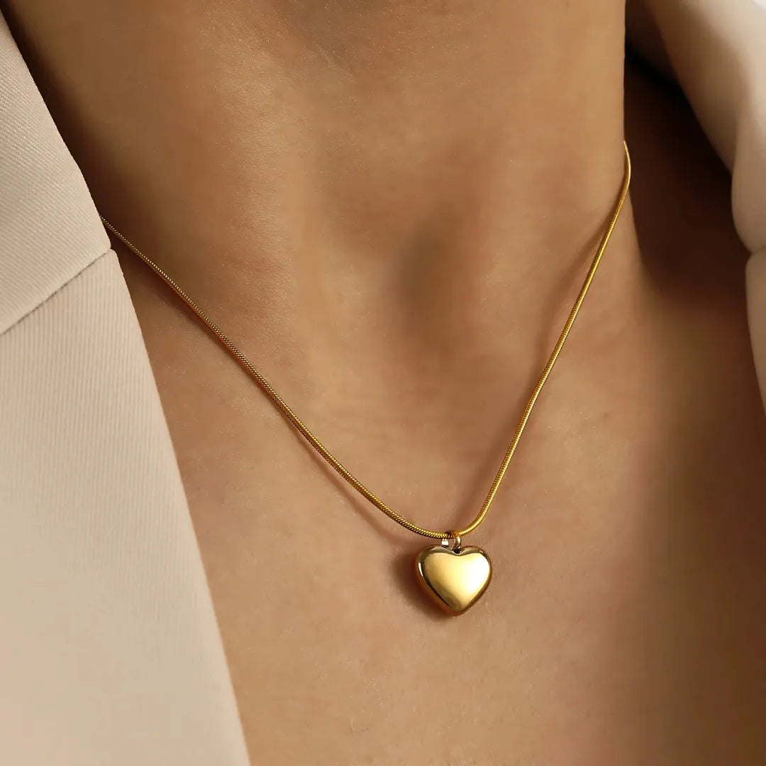 Laila Heart Pendant - 18k Gold Plated Pendant