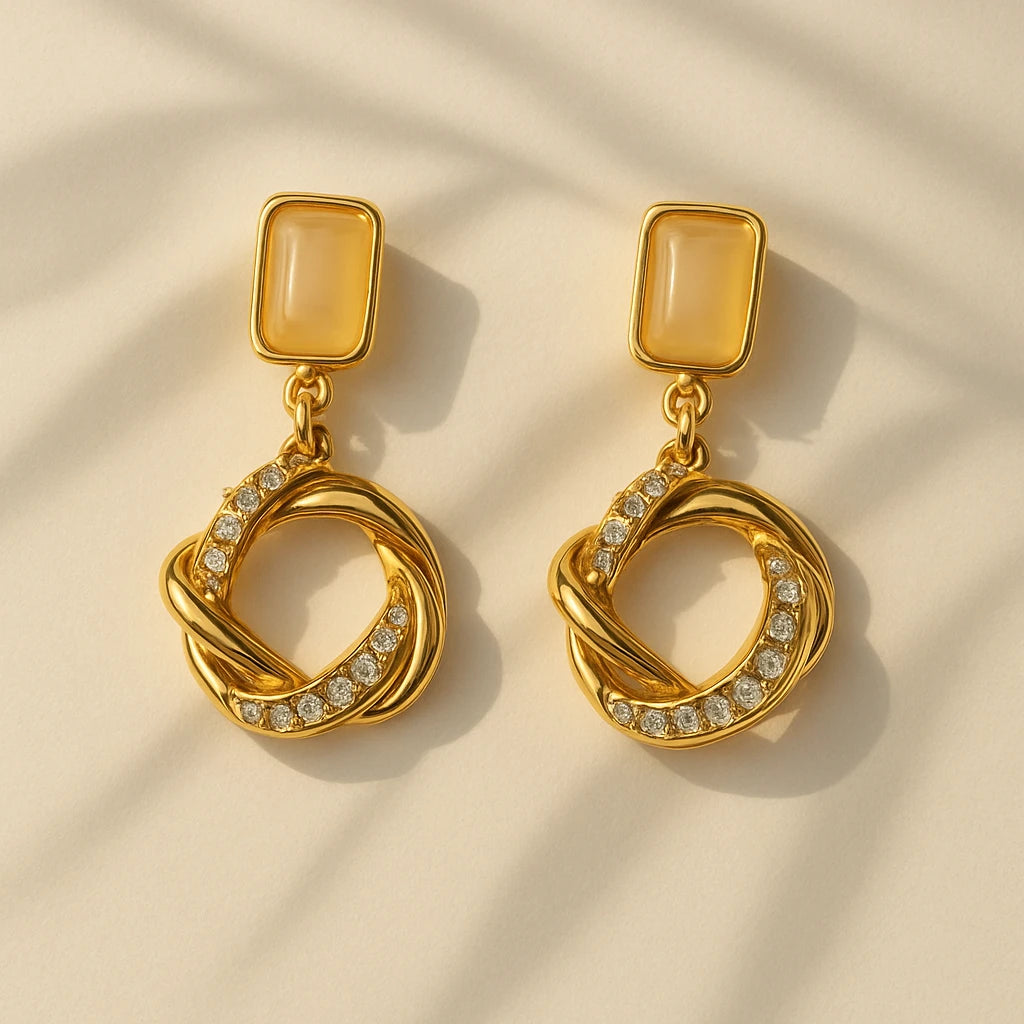 Lucky Charm Earrings - 18k Gold Plated Anti Tarnish Earrings