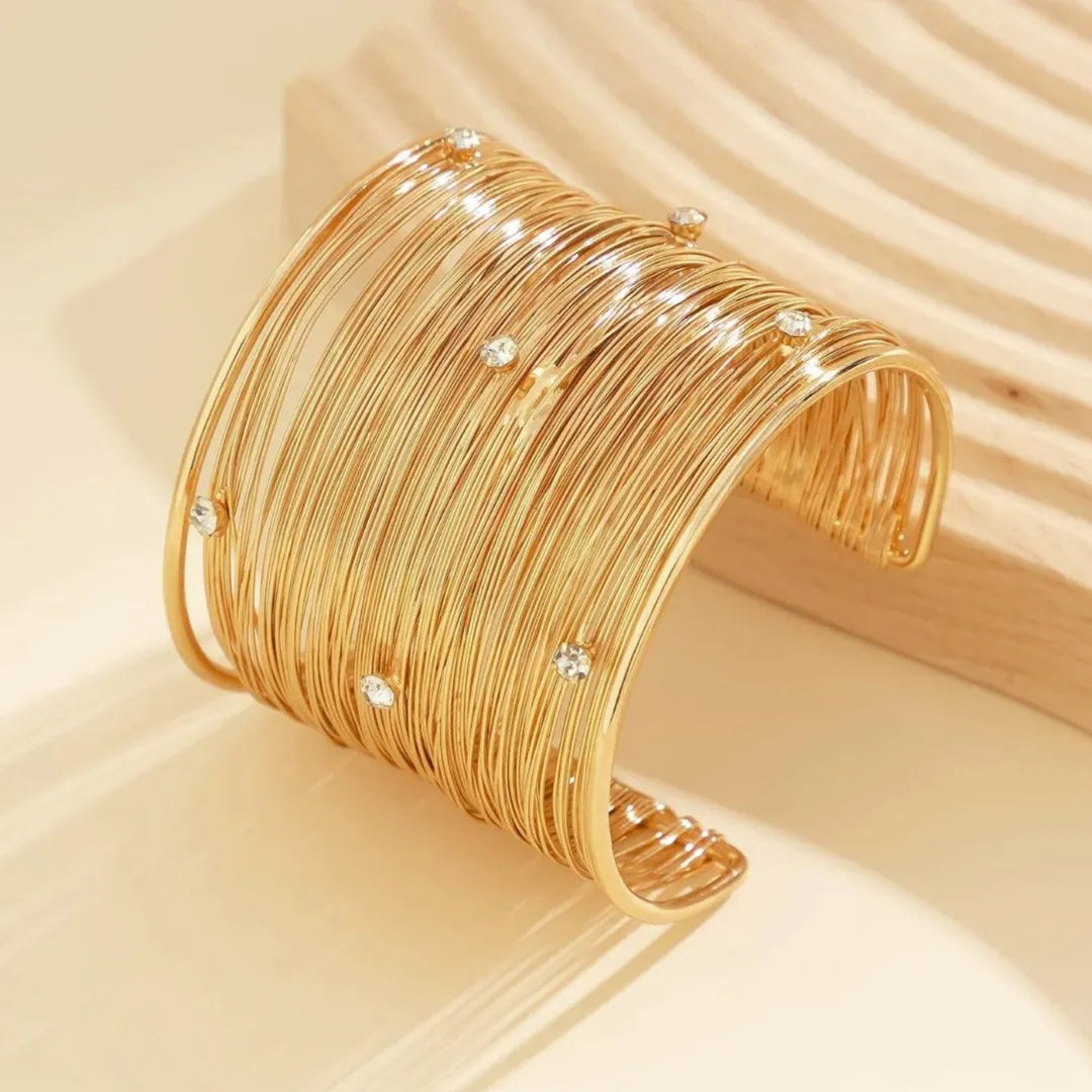 Luxe Boho Cuff Bracelet - 18k Gold Plated Bracelet