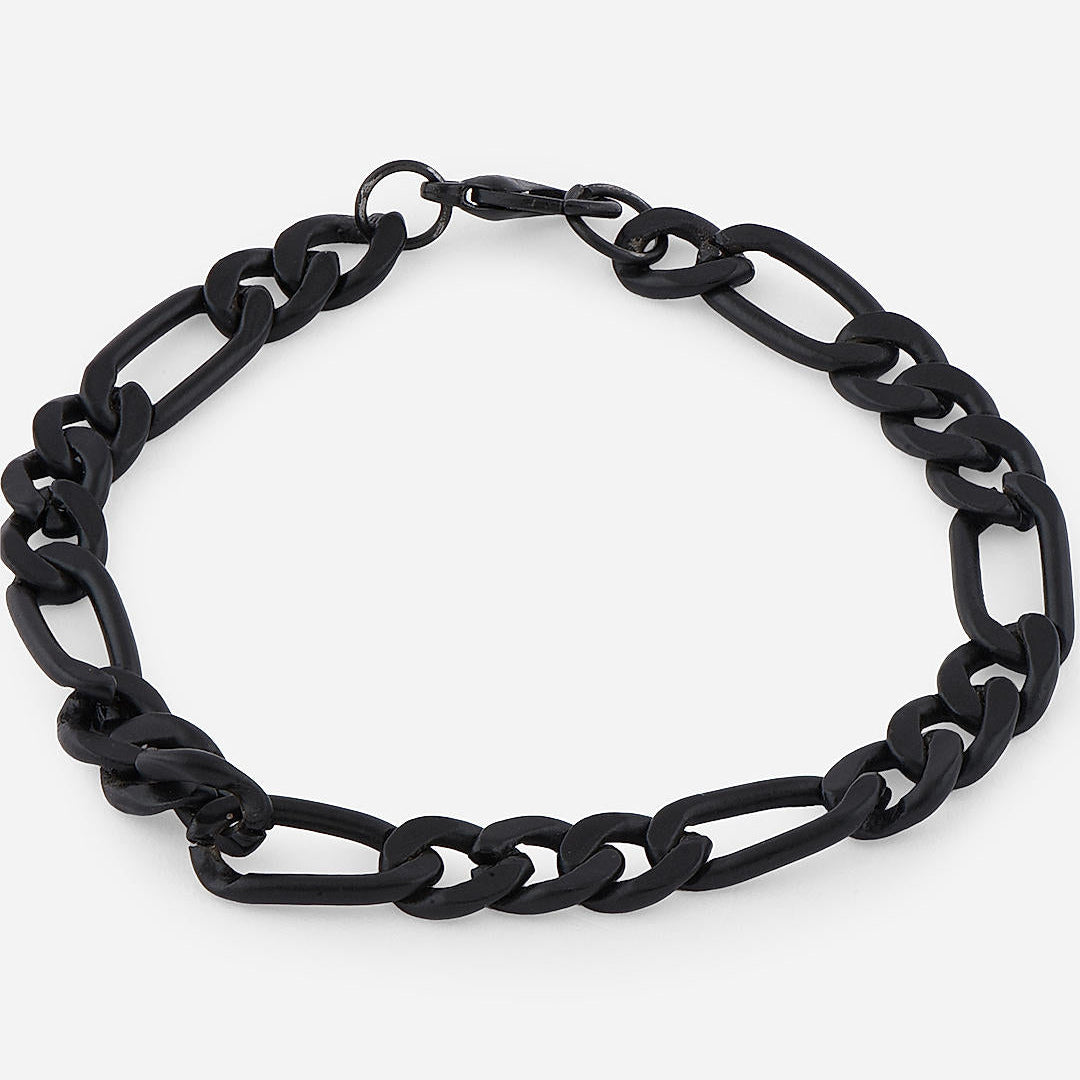 Men Black Chain Stainless Steel Bracelet