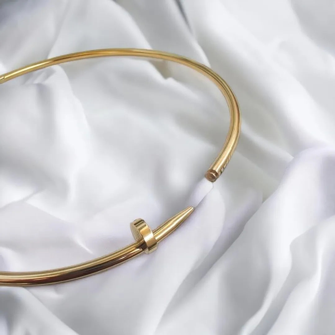 NAIL CHOKER NECKLACE - 18K Gold Plated DemiFine Jewellery