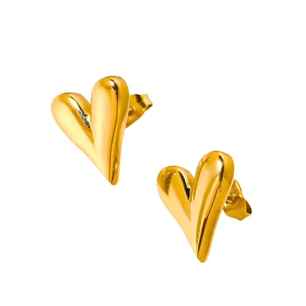 Sweet Heart Earrings - 18K Gold Plated Demi Fine Earrings