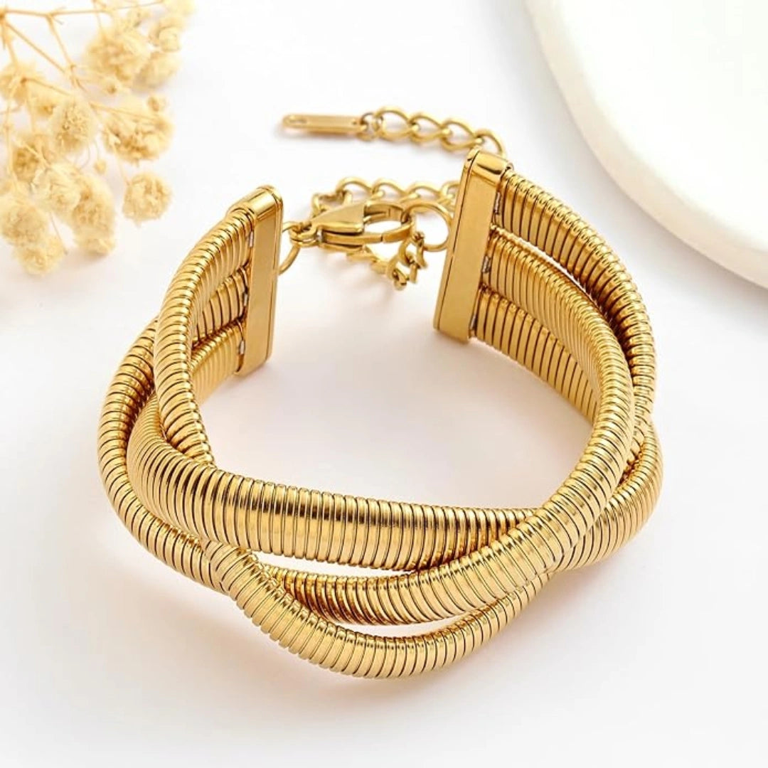 Twist N Turn Gold Bracelet