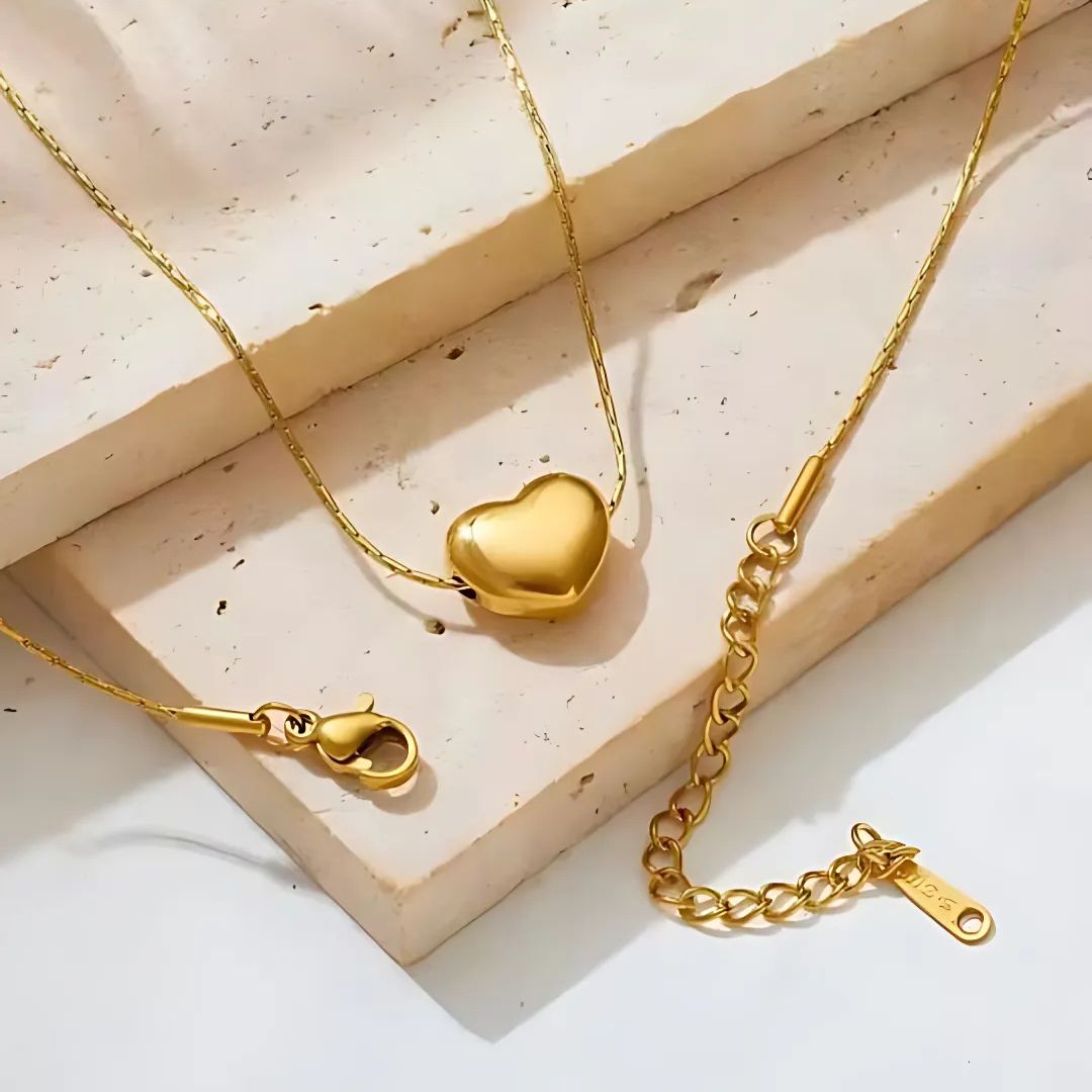 Dainty Diamond + Sweetheart Heart Pendant Combo