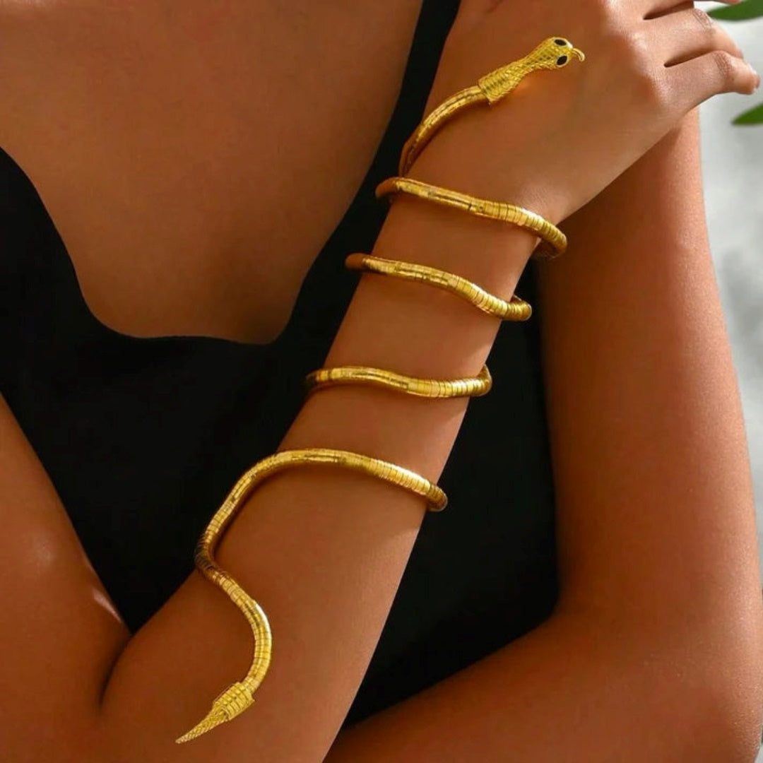 Wrap Around Snake Necklace and Snake Bracelet