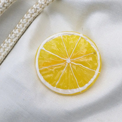 Yellow Lemon Slice Baby Clip