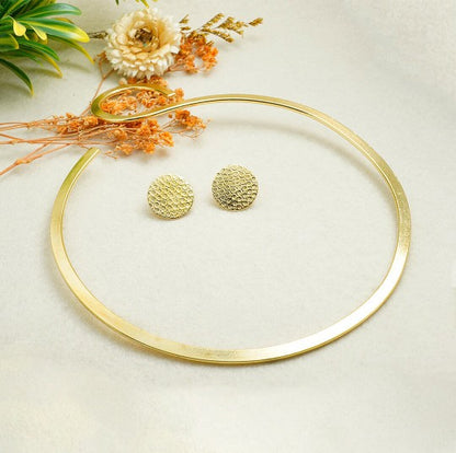 Brass Statement Contemporary Hansli Set