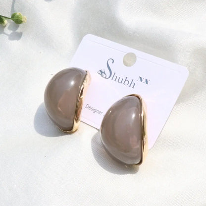 Giant Grey Statement Earrings