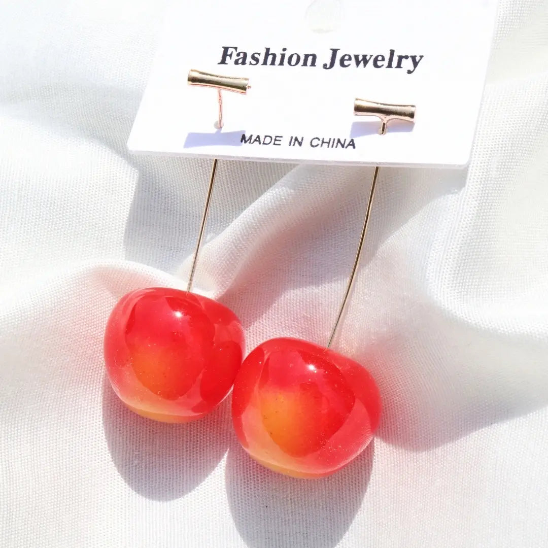 Red Cherry Korean Earrings