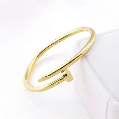 18K Gold-Plated Anti-Tarnish Nail Bracelet