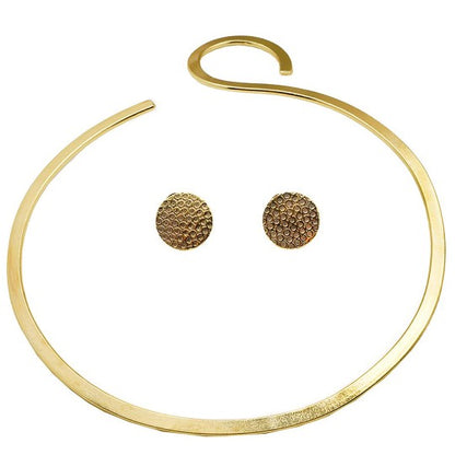 Brass Statement Contemporary Hansli Set