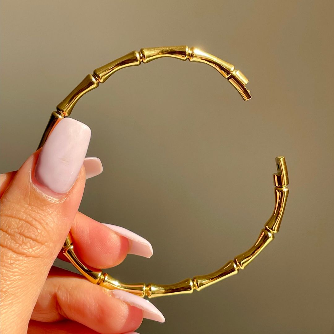 Bamboozle 18K Gold Plated Cuff Bracelet