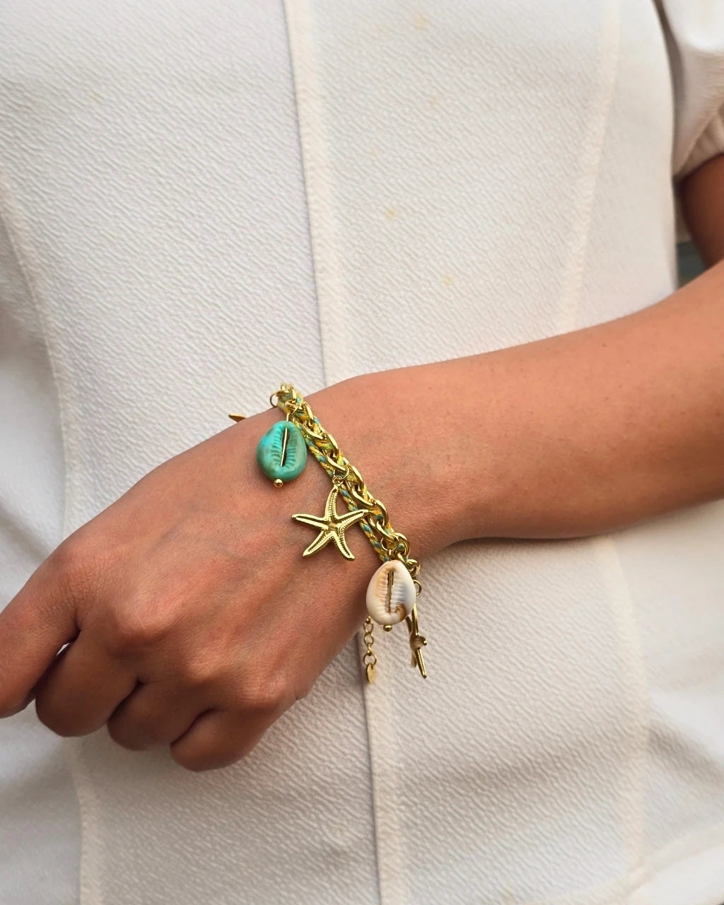 Beach Babe Chain Bracelet - 18k Anti Tarnish