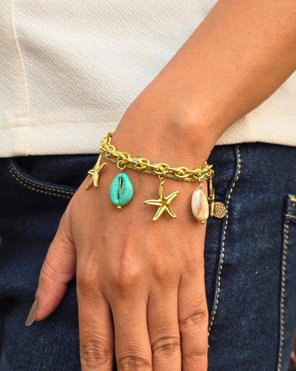 Beach Babe Chain Bracelet - 18k Anti Tarnish