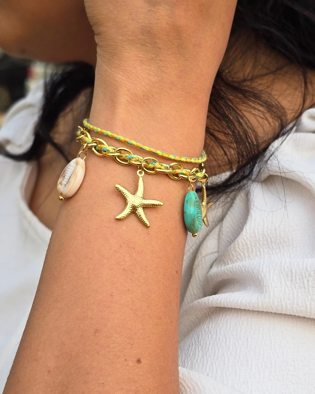 Beach Babe Chain Bracelet - 18k Anti Tarnish