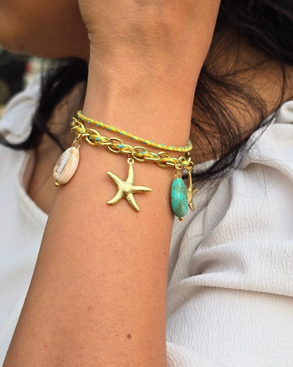 Beach Babe Chain Bracelet - 18k Anti Tarnish