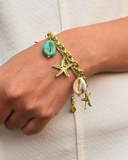 Beach Babe Chain Bracelet - 18k Anti Tarnish