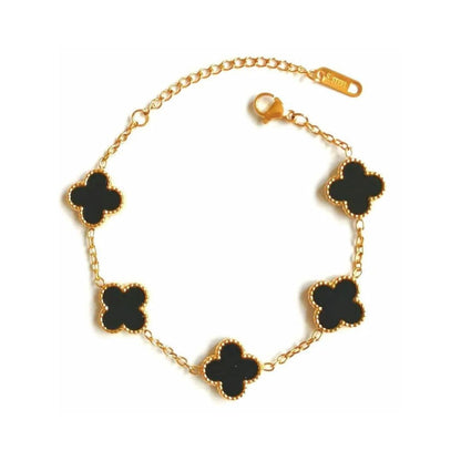 Clove Bracelet + Hoops Earrings + Love Heart Pendant Combo