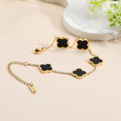 Clover Bracelet for Women - 18K Gold Plated & Anti Tarnish