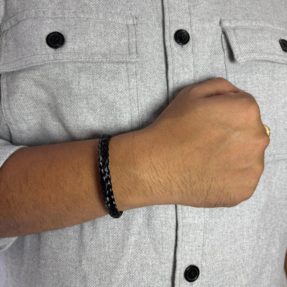 Braided Noir Bracelet for Men