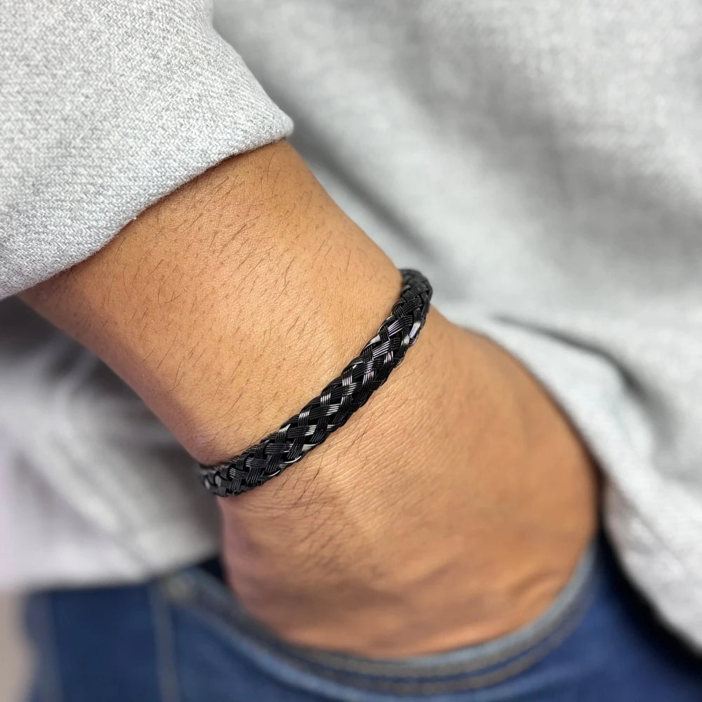 Braided Noir Bracelet for Men
