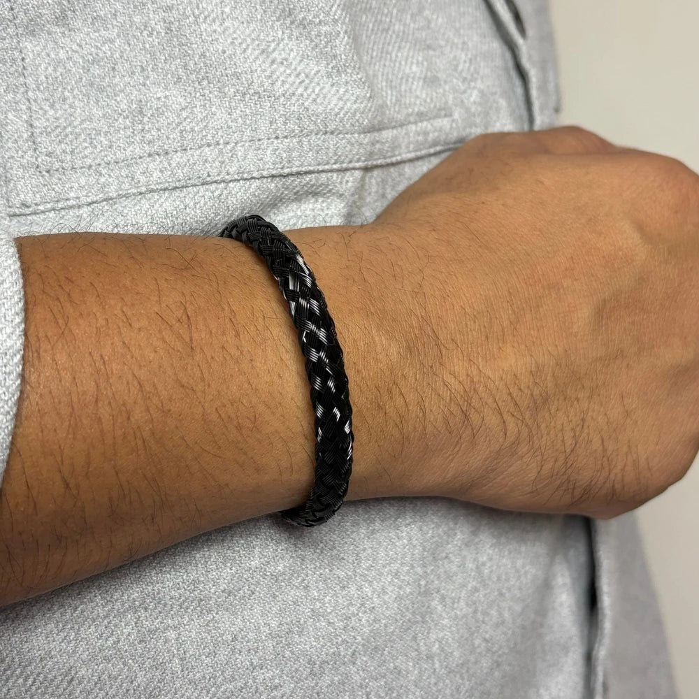 Braided Noir Bracelet for Men