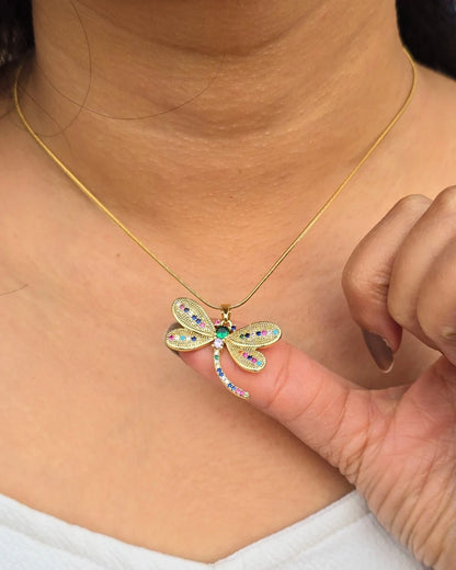 Butterfly Pendant - 18k Anti Tarnis Gold Plated