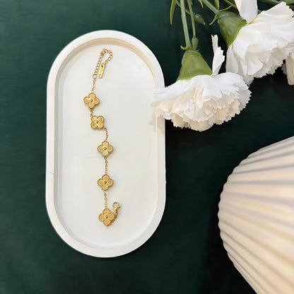 Clover Bracelet for Women - 18K Gold Plated & Anti Tarnish