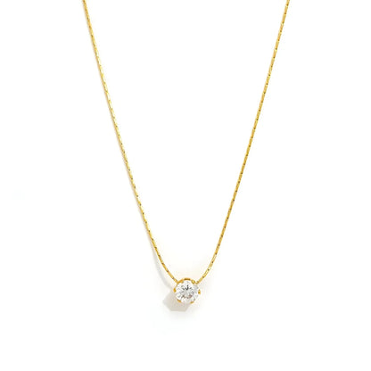 Dainty Diamond Dainty Stone Gold Pendant