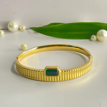 Enchanting Stone Bangle Bracelet