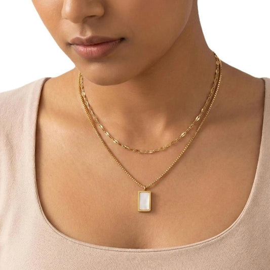 Ivory Necklace – 18K Gold Plated