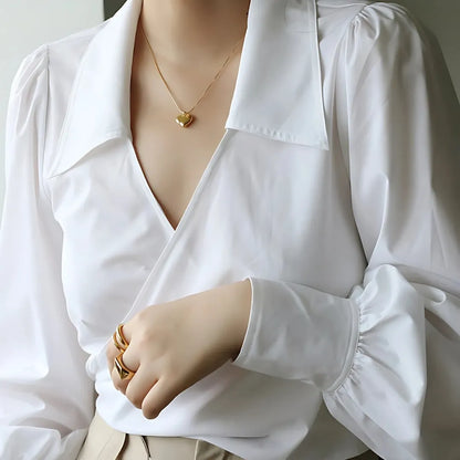 Laila Heart Pendant - 18k Gold Plated Pendant