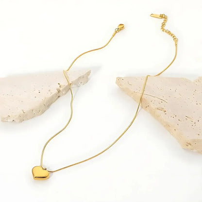 Laila Heart Pendant - 18k Gold Plated Pendant