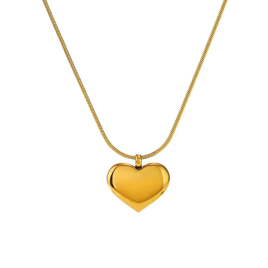 Laila Heart Pendant - 18k Gold Plated Pendant