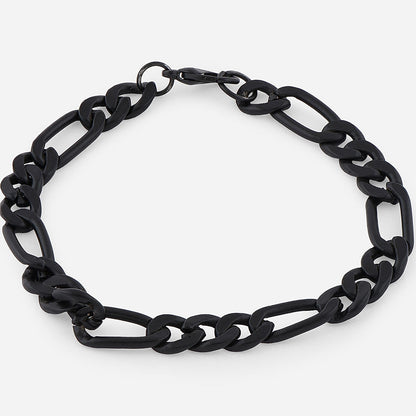 Men Black Chain Stainless Steel Bracelet