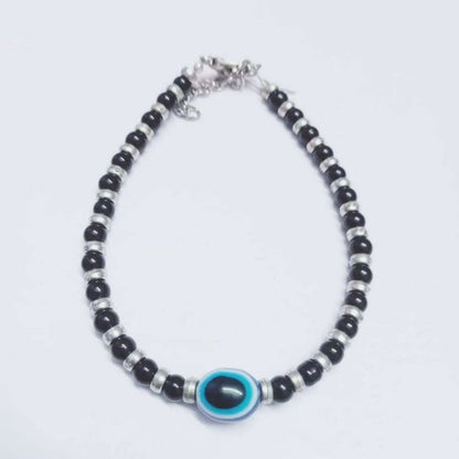 Midnight Evil Eye Beaded Bracelet