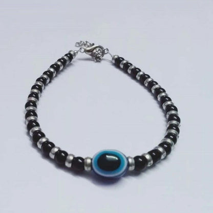 Midnight Evil Eye Beaded Bracelet