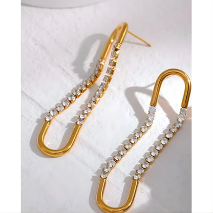 Moonfall Rhinestone Earrings