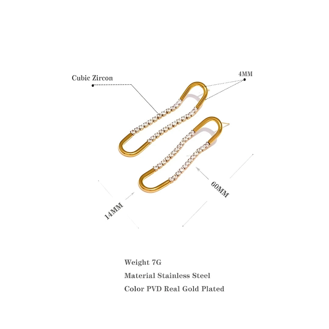 Moonfall Rhinestone Earrings