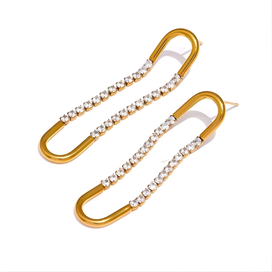 Moonfall Rhinestone Earrings