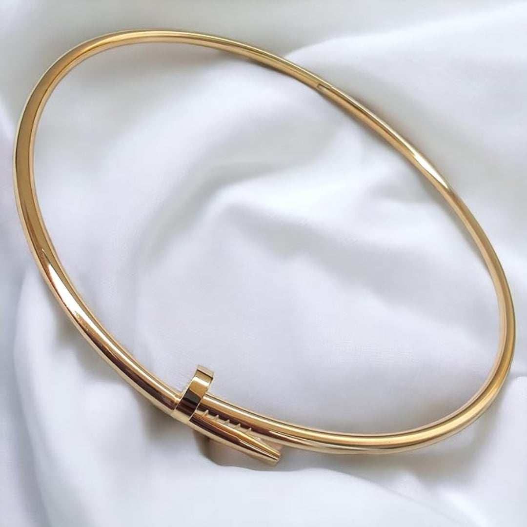 NAIL CHOKER NECKLACE - 18K Gold Plated DemiFine Jewellery